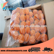 Construction bâtiment partie en chine fournisseur DN125 orange caoutchouc naturel putzmeister éponge tuyau nettoyage boule